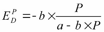 formula coeficientului de elasticitate pentru funcţia liniară a cererii
